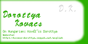 dorottya kovacs business card